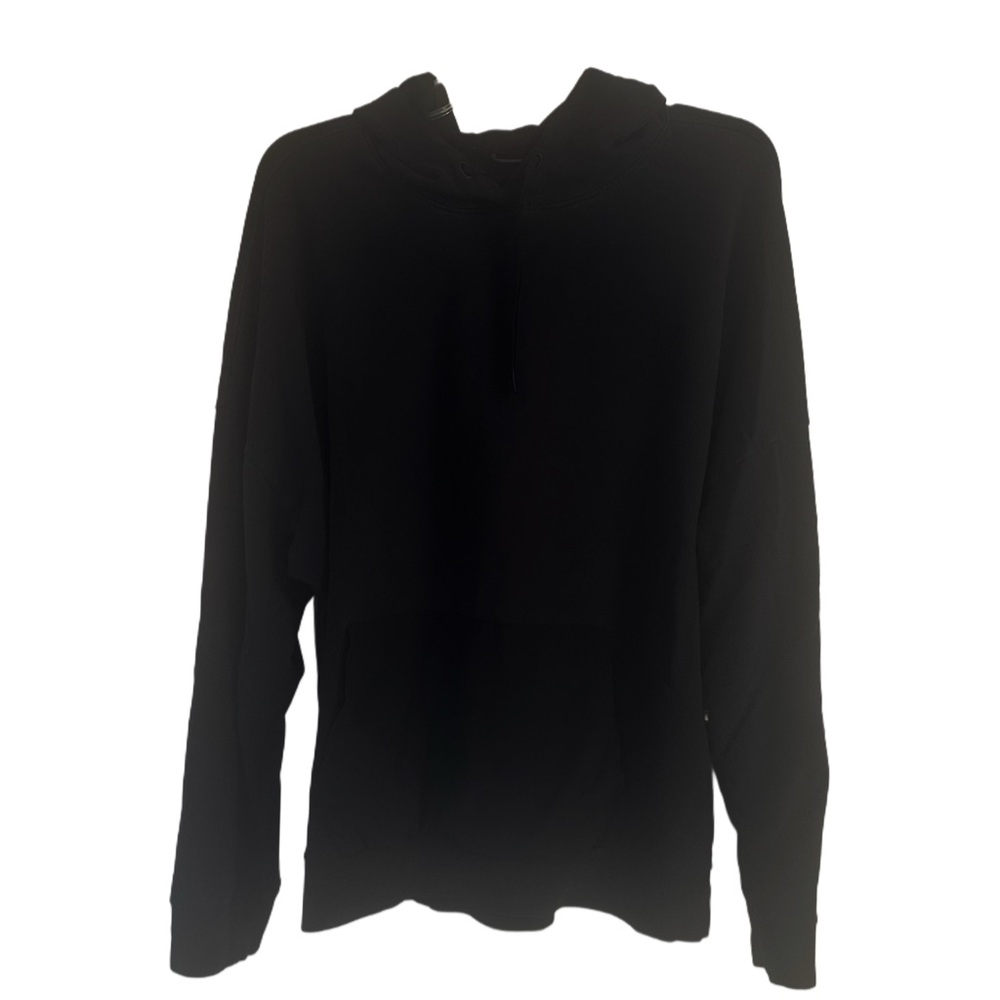 Men’s Thin lite-weight Fitness Hoodie (black) w/Front Pouch L - Picture 3 of 7